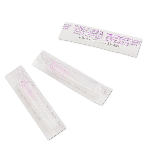 MEZO-RELLE needles for meso 0,23x4mm pink 32G